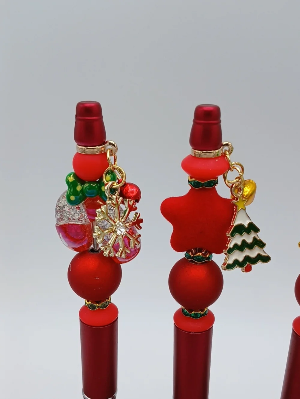 Festive Christmas Charm Pen Set